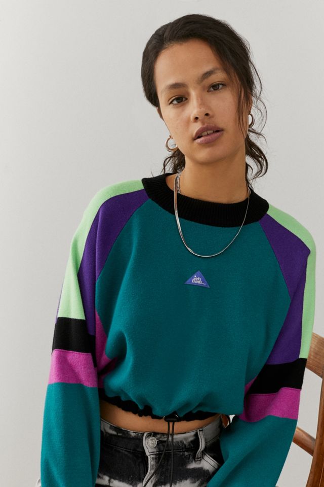 iets frans... Colour-Block Bungee Hem Sweatshirt #2