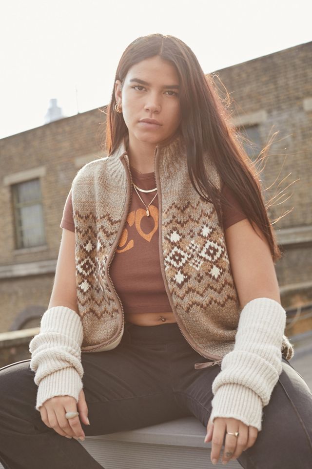 Chaleco de punto UO Fairisle Urban Outfitters ES