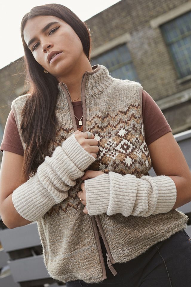 UO Fairisle Knitted Gilet Urban Outfitters UK
