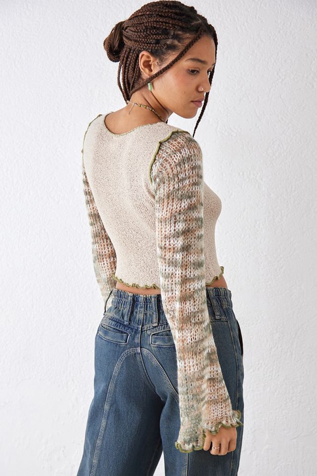 Top in Maglia UO con Maniche Melange #2