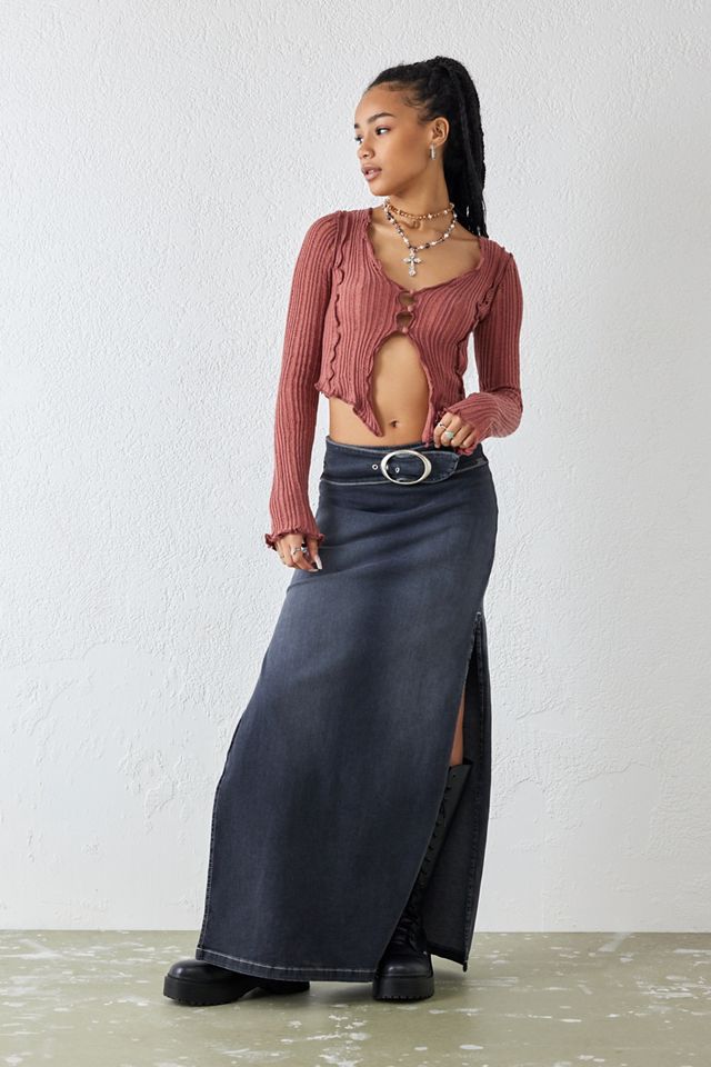 UO Laddered Spliced Long Sleeve Top  #1