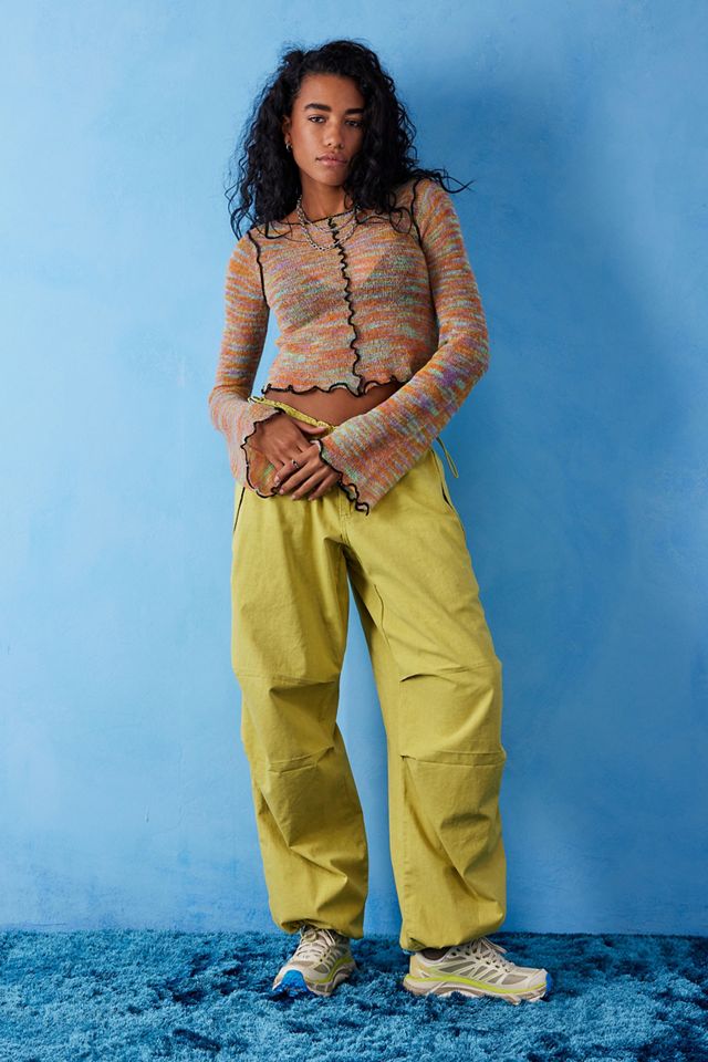 UO Multicoloured Space-Dye Knit Seamed Top #2