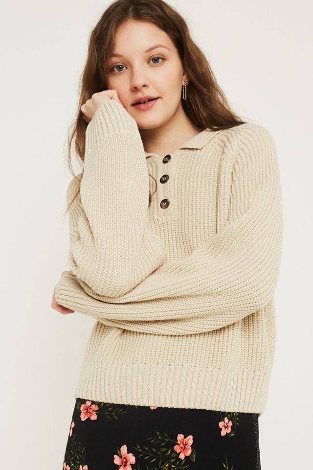 UO Fisherman Polo Jumper #1