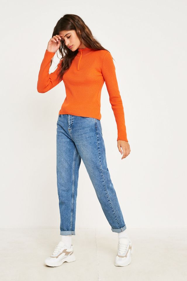 UO - Pull côtelé à col cheminée zippé  #5