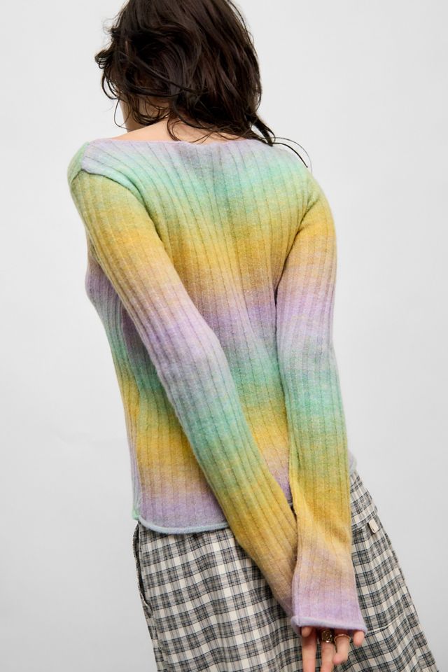 UO Spacedye Ribbed Top #3