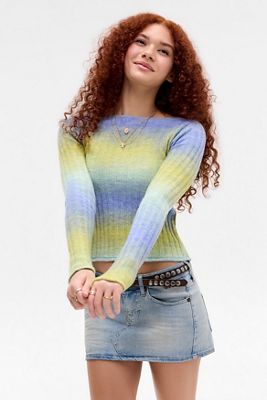 UO Spacedye Ribbed Top