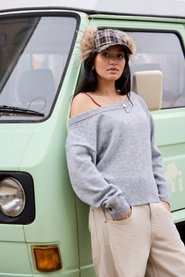 UO Maisie Off-The-Shoulder Drape Top Product Page