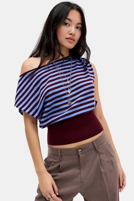 Jaded London Blue Lucid Knit Track Top | Urban Outfitters UK