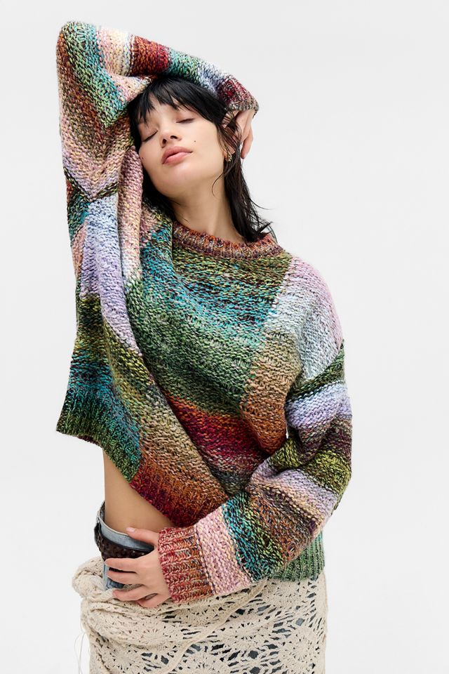 UO Shelby Spacedye Patched Jumper #1