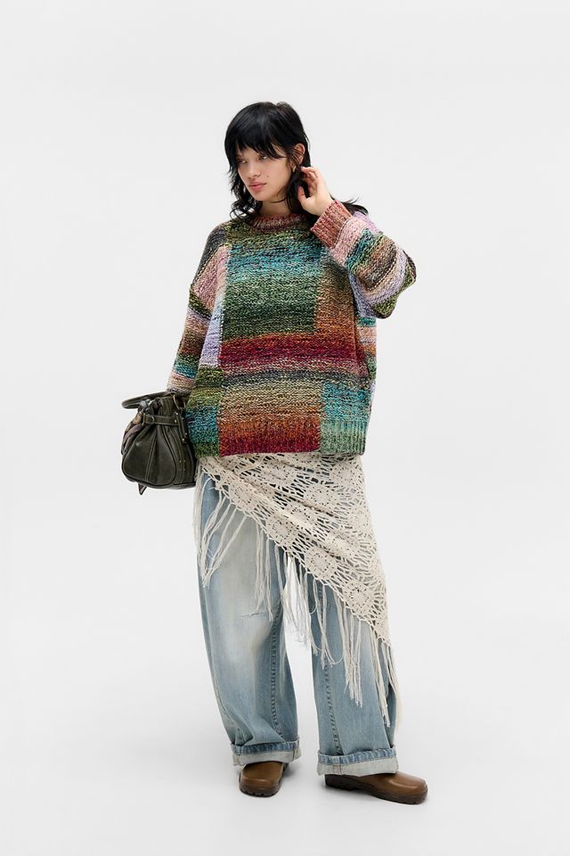 UO Shelby Spacedye Patched Jumper #3