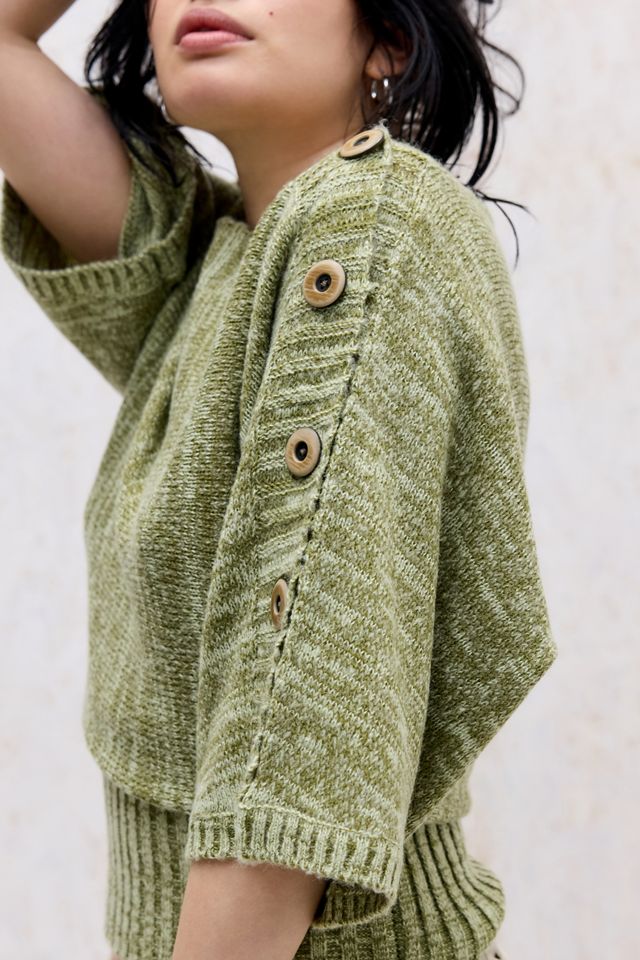 BDG Upside Down Button Batwing Jumper #3