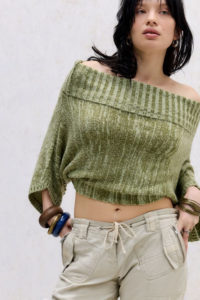 BDG Upside Down Button Batwing Jumper #4