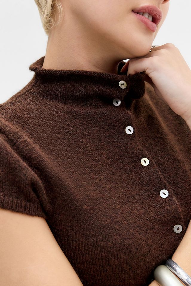 UO Funnel Short Sleeve Cardigan #1