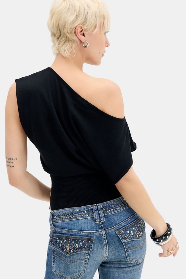 UO Shay Off-Shoulder Button Top #3