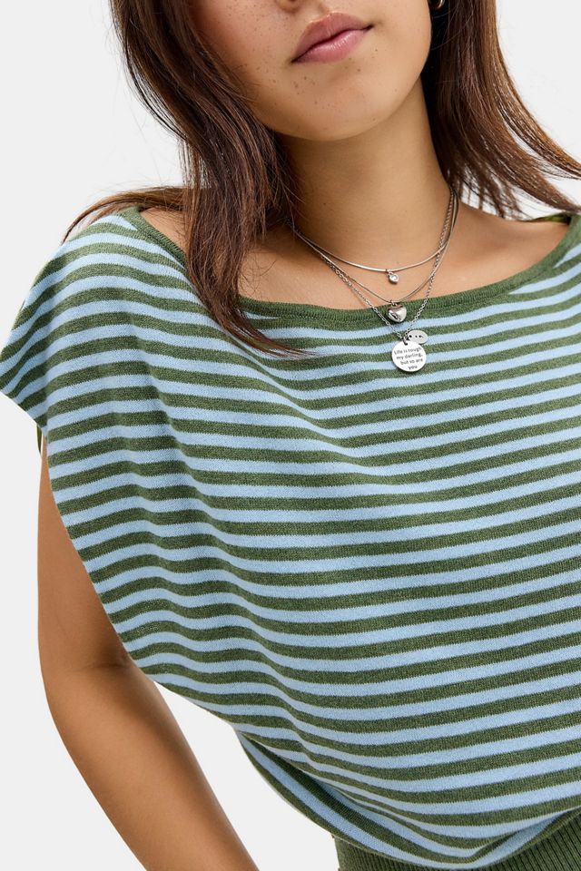 UO Shay Off-Shoulder Button Top #1