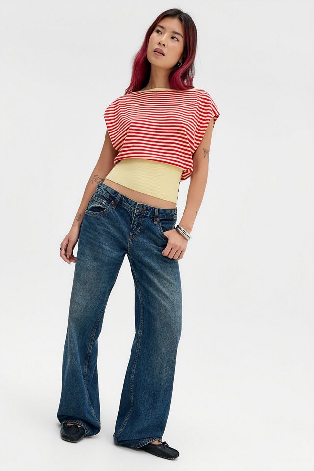 UO Shay Off-Shoulder Button Top #1