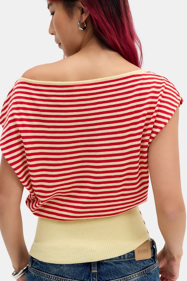 UO Shay Off-Shoulder Button Top #3
