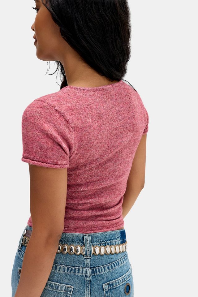 Top in Maglia a Maniche Corte con Apertura UO #3