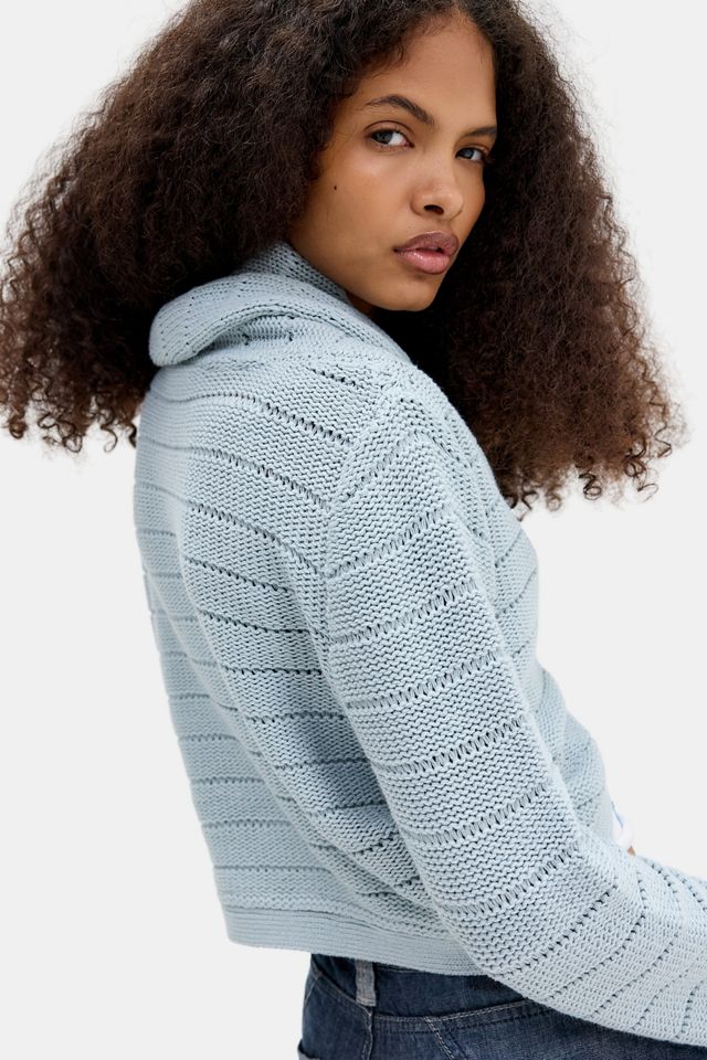 UO Asymmetrische Schnallen-Strickjacke #4