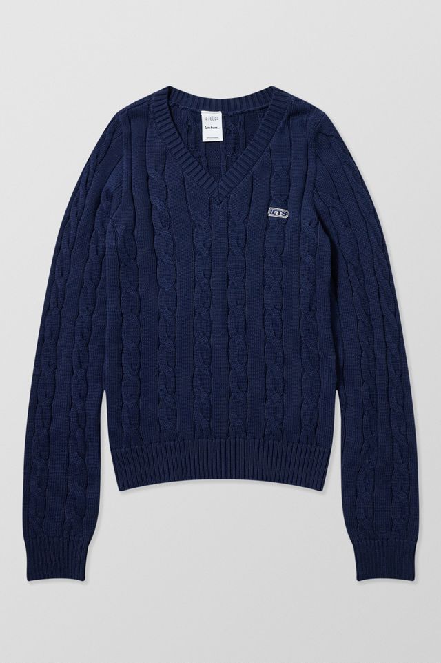 iets frans... Blaire V-Neck Cable Knit Jumper #6