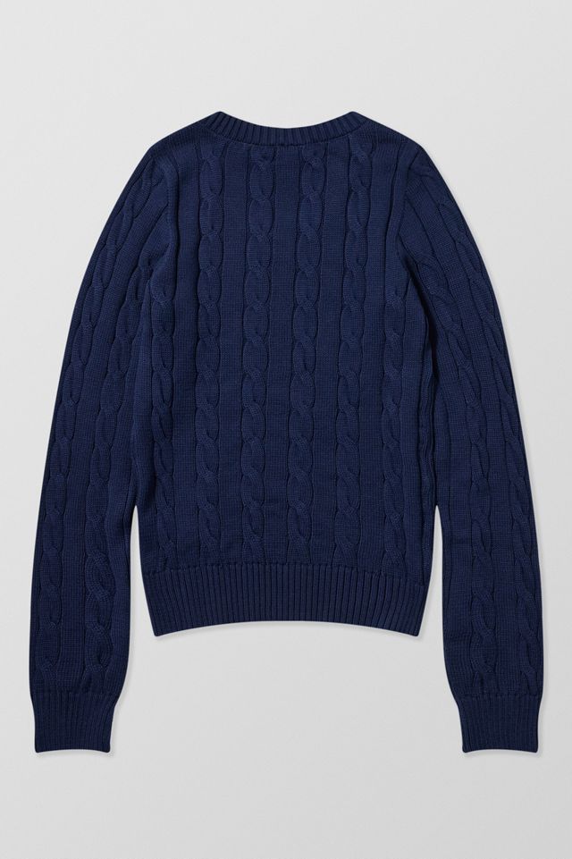 iets frans... Blaire V-Neck Cable Knit Jumper #7