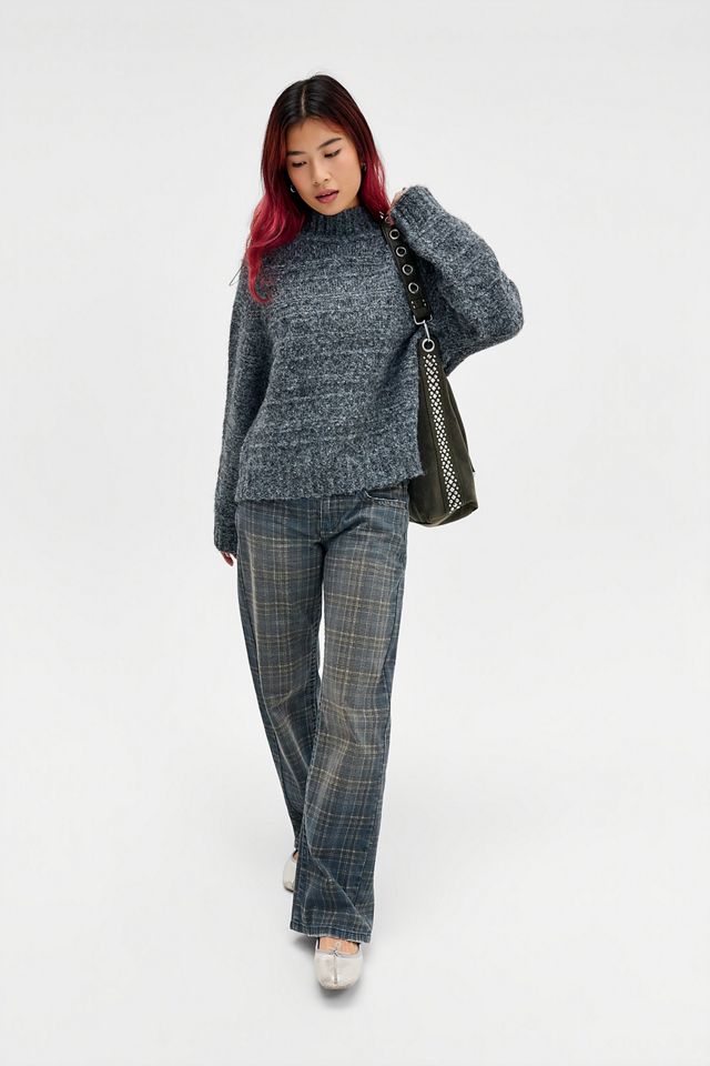 Maglione UO a Righe con Collo a Imbuto #2