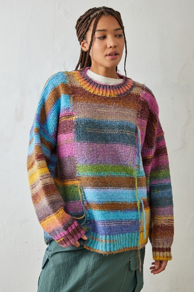 UO Undone Spacedye Knit Jumper | Urban Outfitters UK