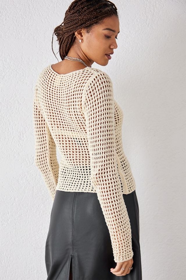 UO Lattice Knit Jersey de manga larga  #3
