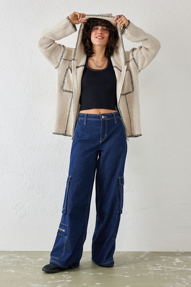 Cardigan à capuche zippé avec point de couverture BDG #2