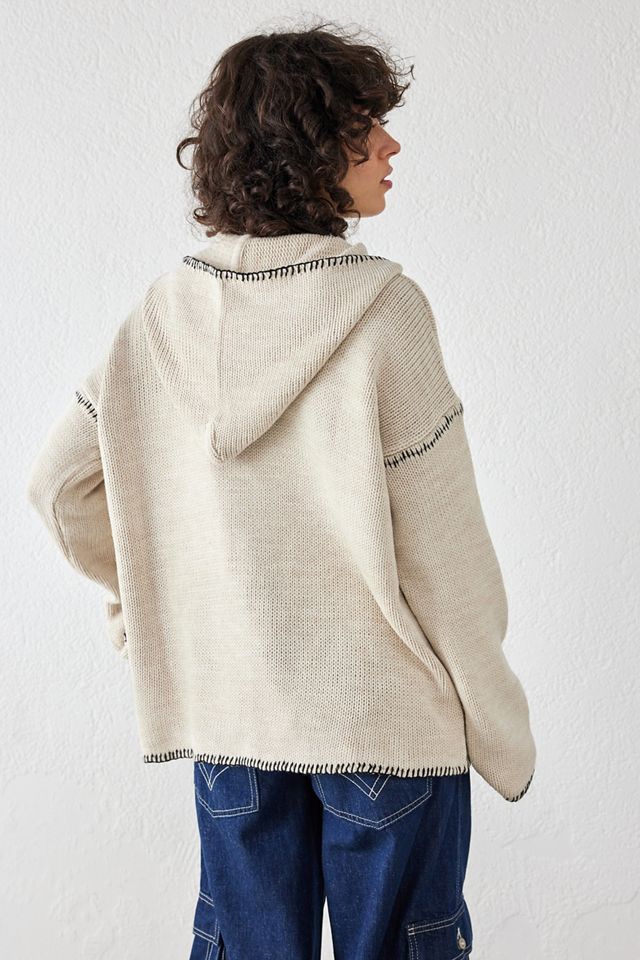 Cardigan à capuche zippé avec point de couverture BDG #3