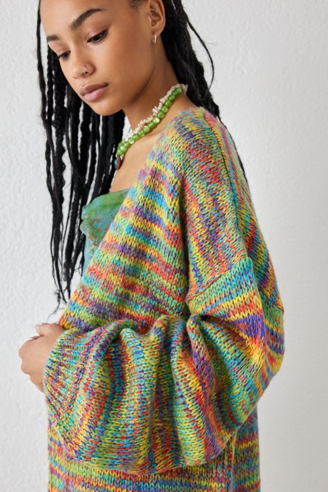 Cardigan ouvert court en tricot crocheté – Urban Planet