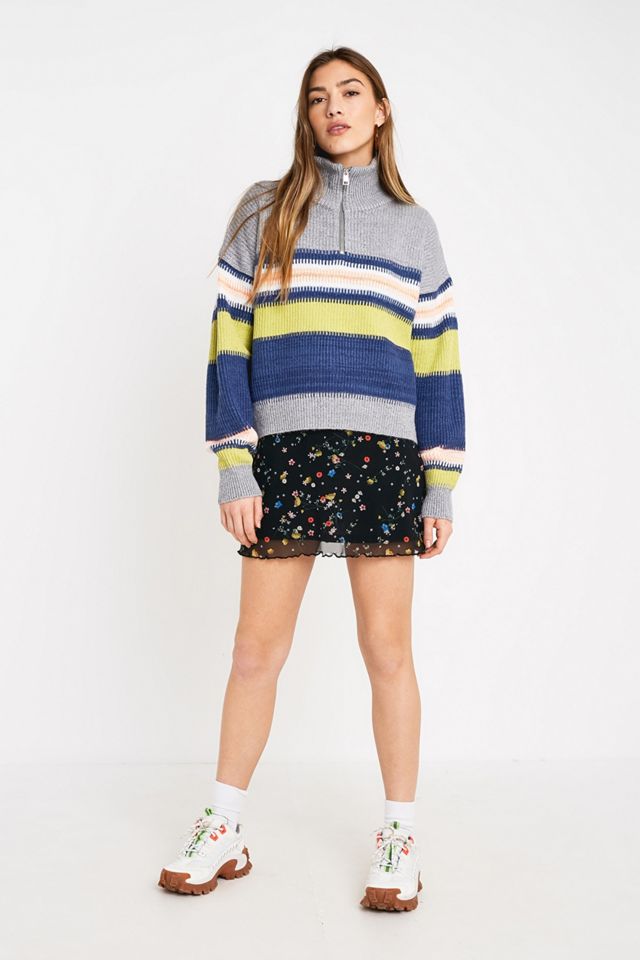 Urban Outfitters – Colour-Block-Pullover mit kurzem Reißverschluss #2
