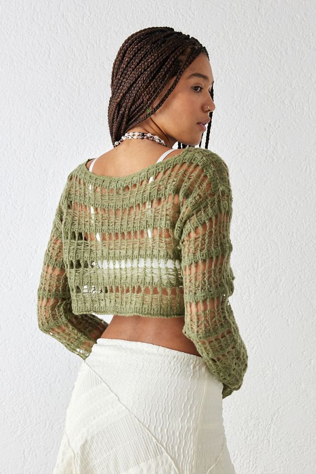 UO - Boléro en maille toile d'araignée filée  #2