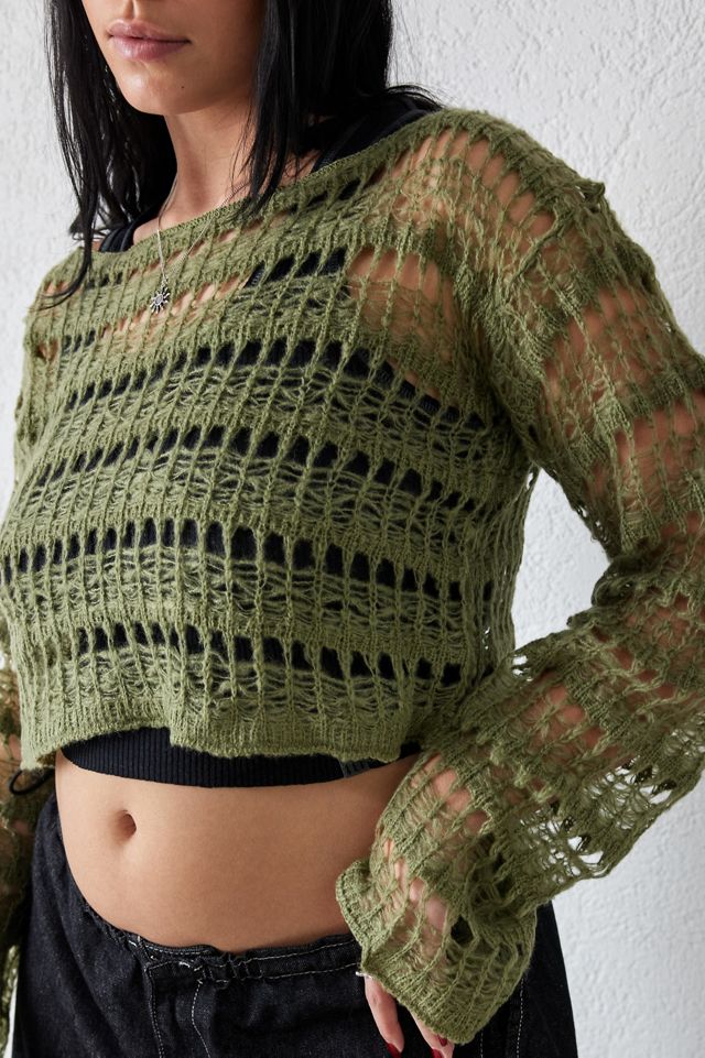 UO - Boléro en maille toile d'araignée filée  #5