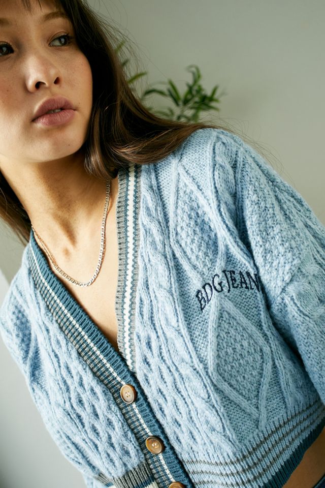 BDG Cricket Cropped Cardigan #3