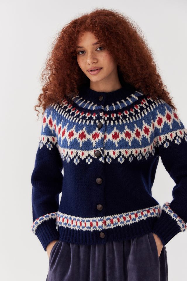 BDG Fairisle Strick Strickjacke