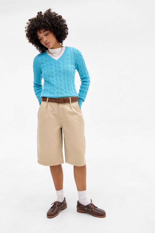 iets frans... Blaire V-Ausschnitt Zopfmuster Pullover #4