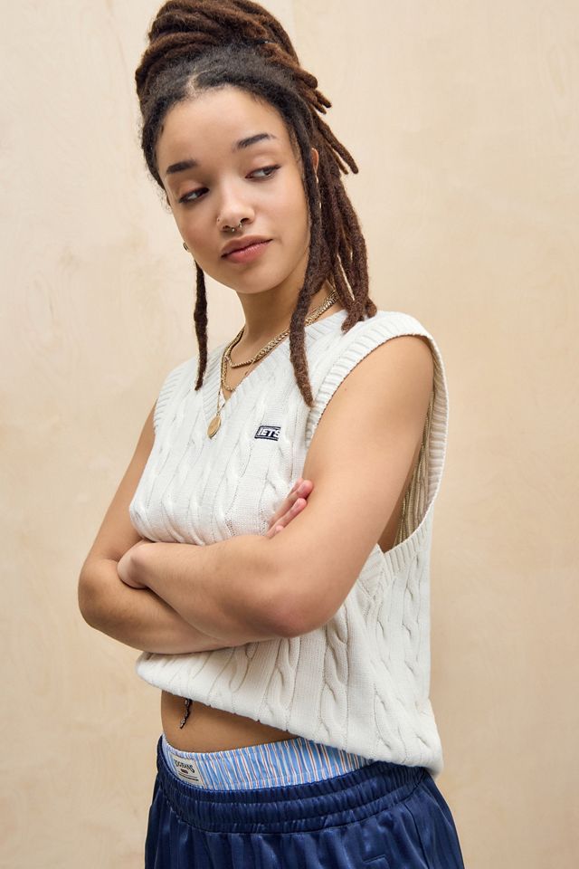 iets frans... Oversized Zopfmuster Tanktop #1