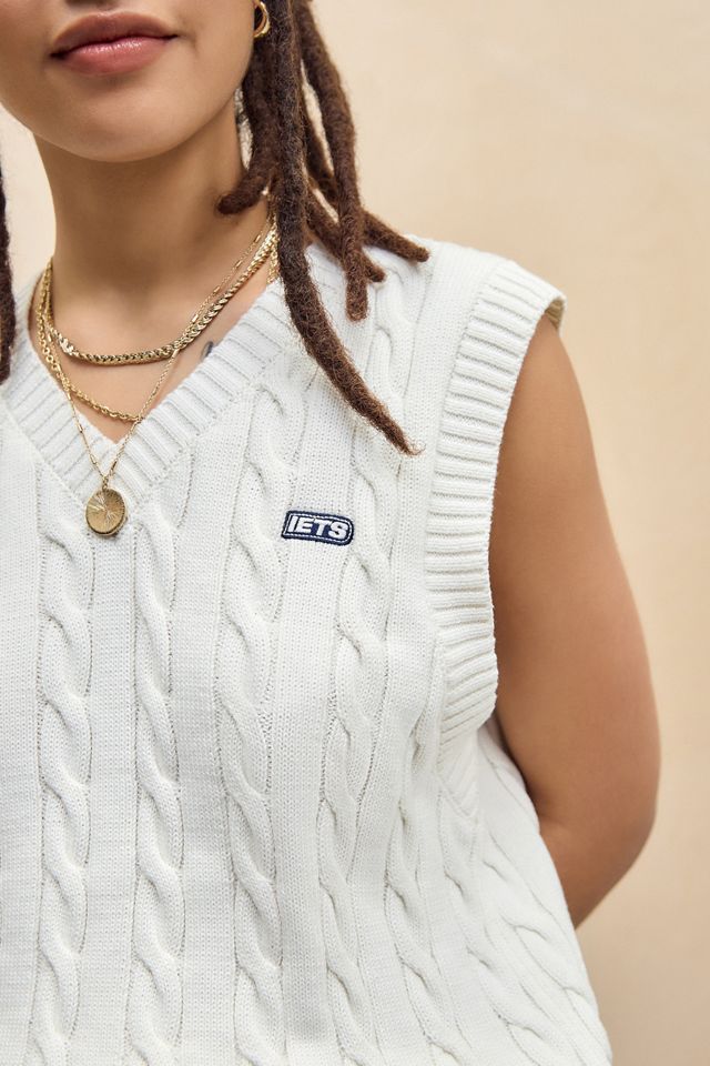 iets frans... Oversized Zopfmuster Tanktop #2