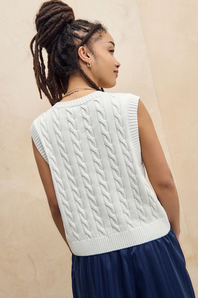 iets frans... Oversized Zopfmuster Tanktop #3
