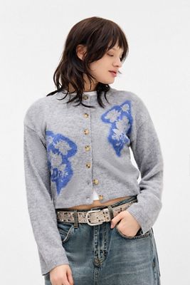 UO Casey Printed Cardigan