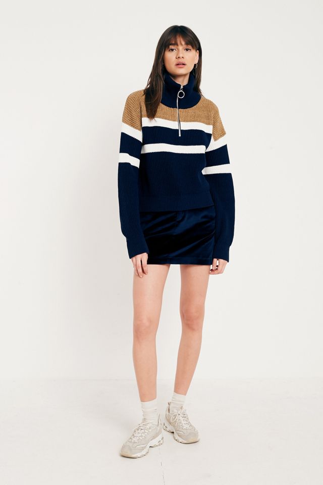Urban Outfitters Fisherman Stripe Imbuto Collo Mezza Zip Fisherman #1