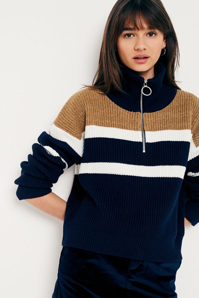 Urban Outfitters Fisherman Stripe Imbuto Collo Mezza Zip Fisherman #5