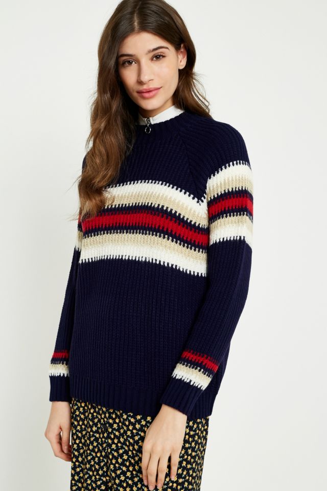 UO Blurred Striped Jumper | Urban Outfitters UK