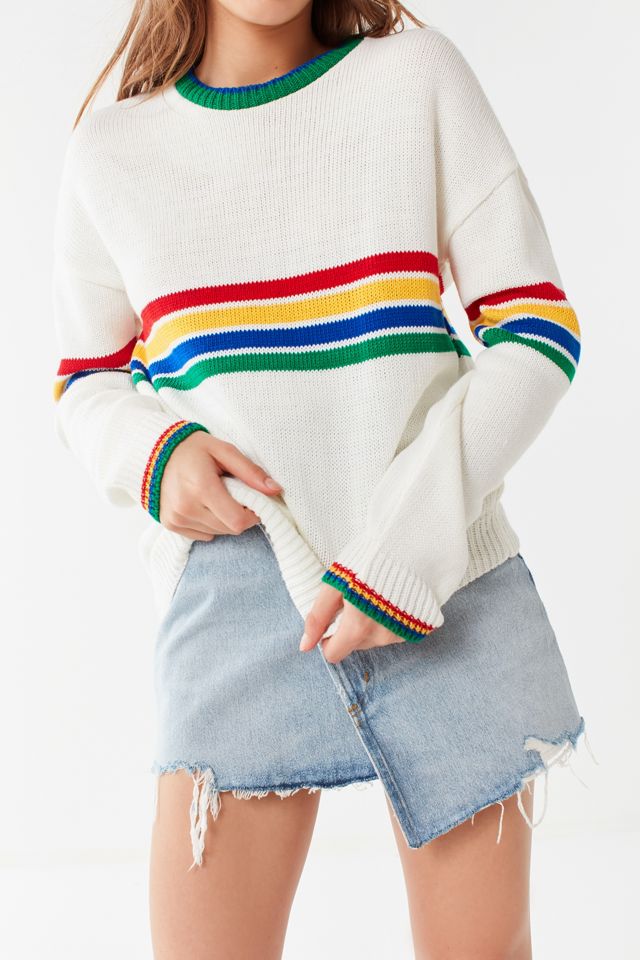 UO - Pull Bailey à rayures arc-en-ciel #1