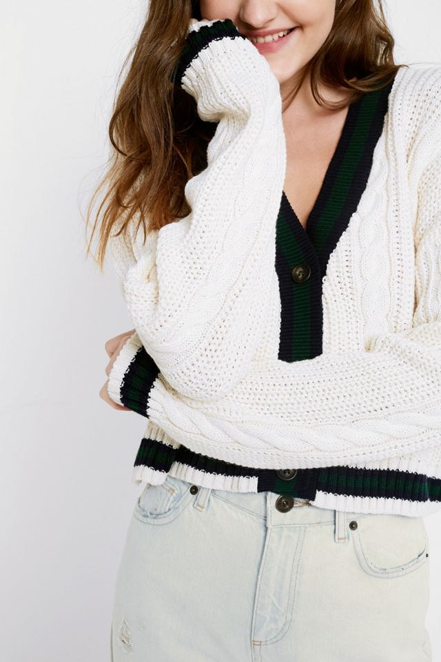 UO Cricket Cable-Knit Cardigan #1
