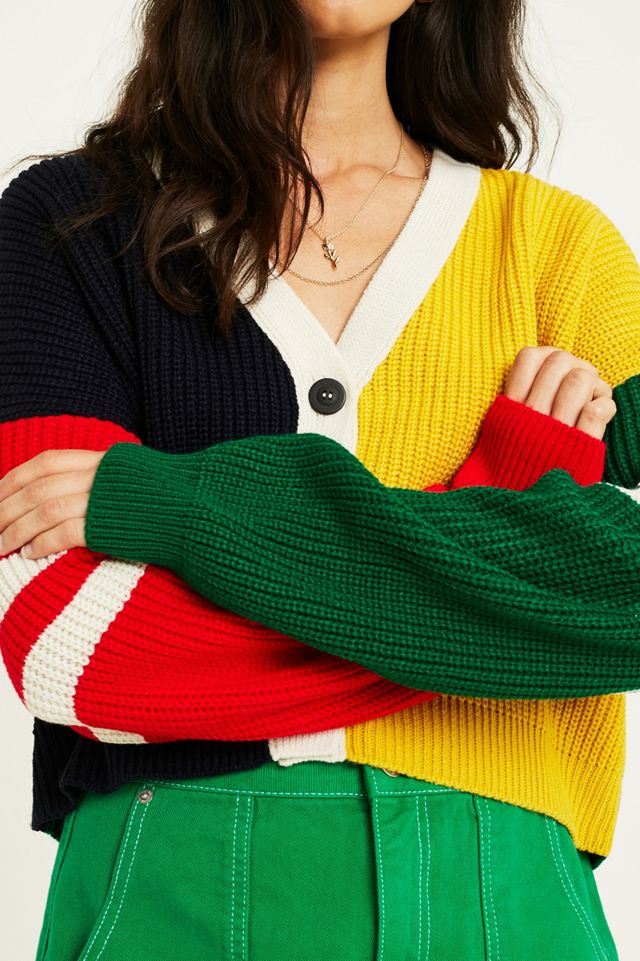 UO Colourblock Cardigan #1