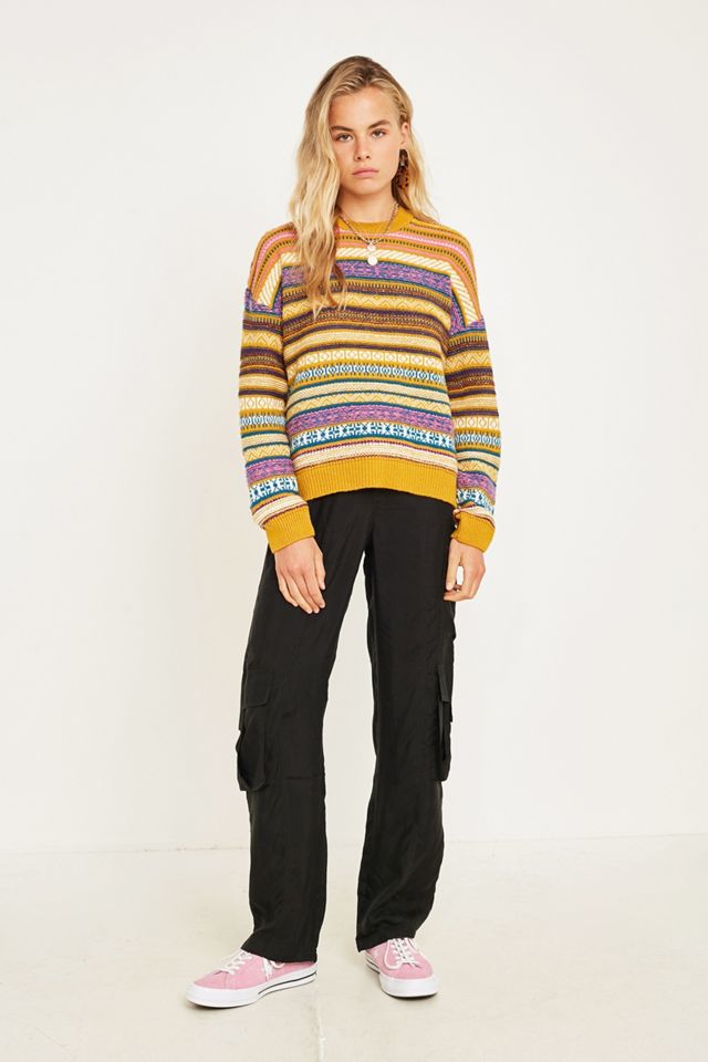 UO Mustard Fairisle Jumper #2