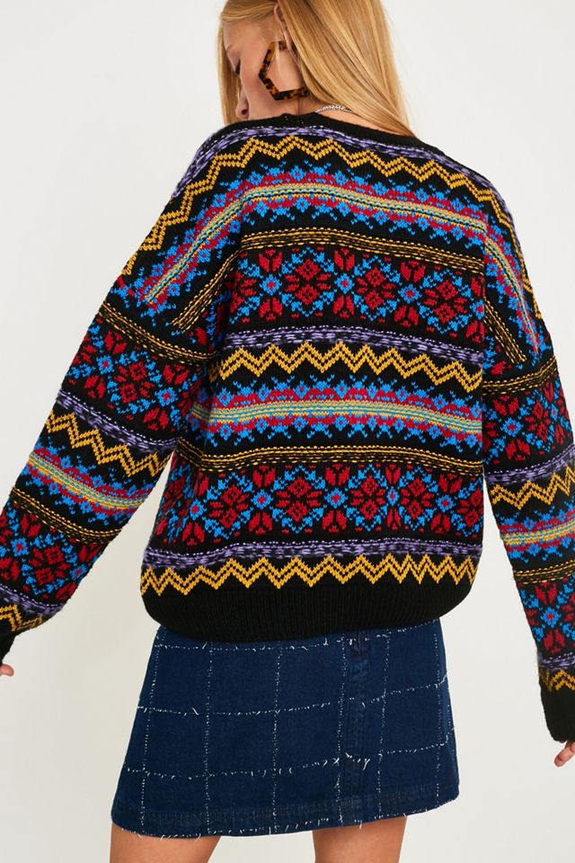UO Colour Pop Fairisle Jumper #3