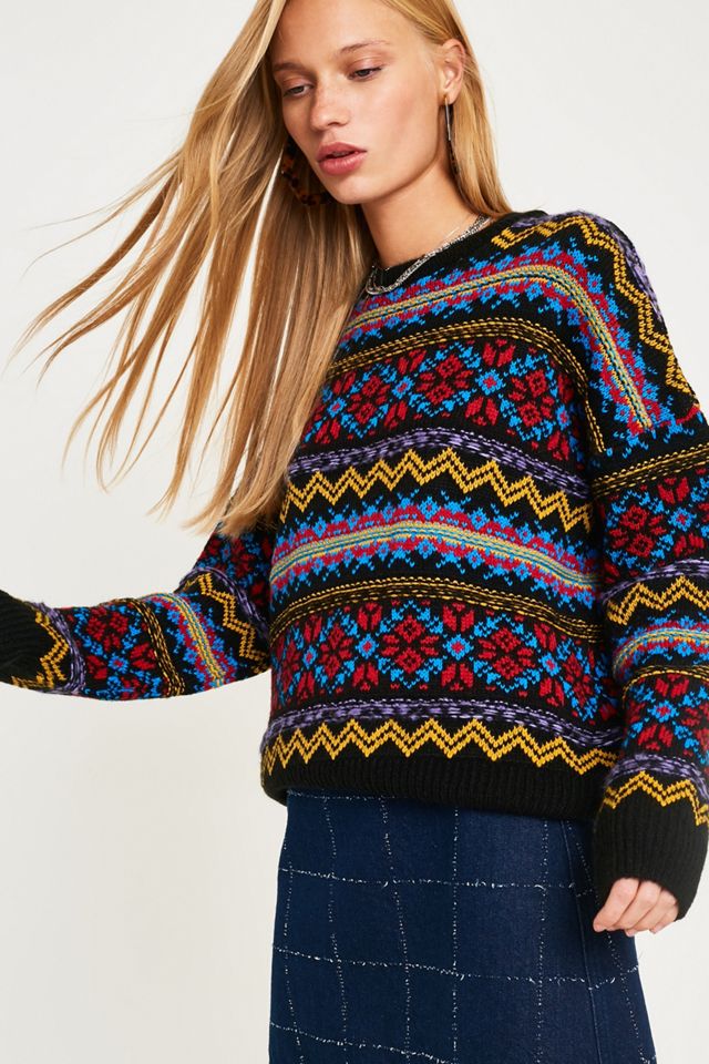 UO Colour Pop Fairisle Jumper #4